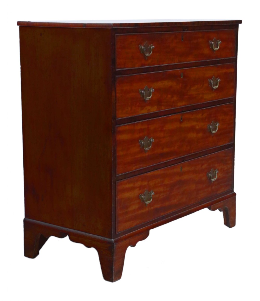 C1800 Georgian mahogany chest of drawers View X