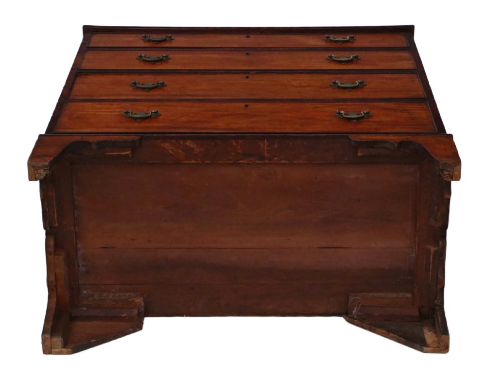 C1800 Georgian mahogany chest of drawers View XI