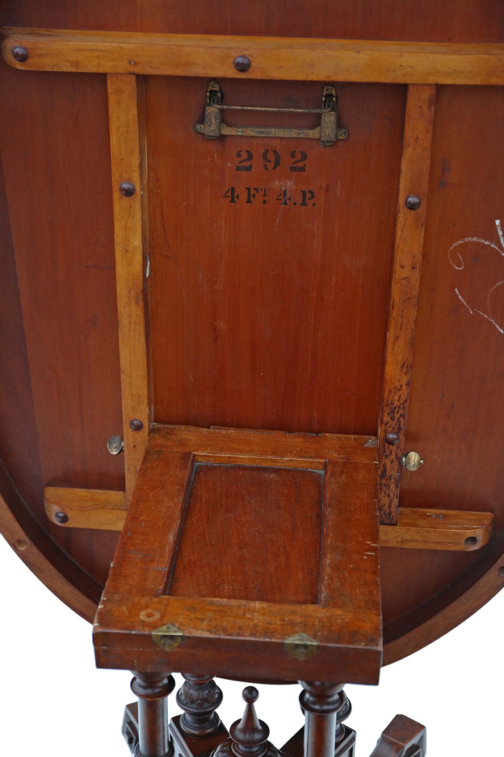 Victorian Aesthetic burr walnut oval loo breakfast table tilt top View IV