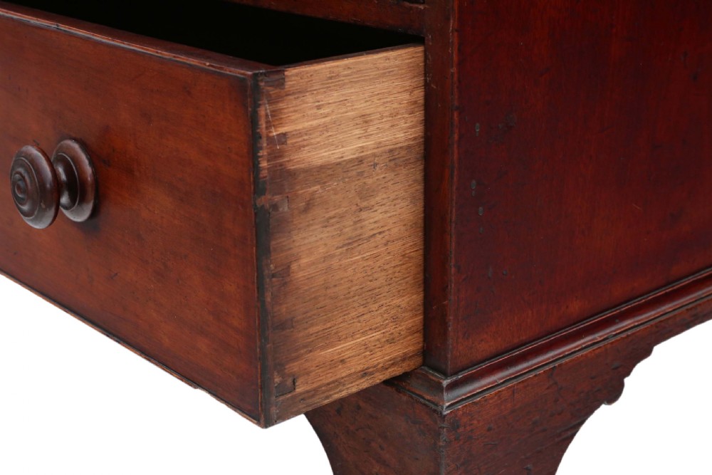 Georgian mahogany secretaire chest of drawers View VI