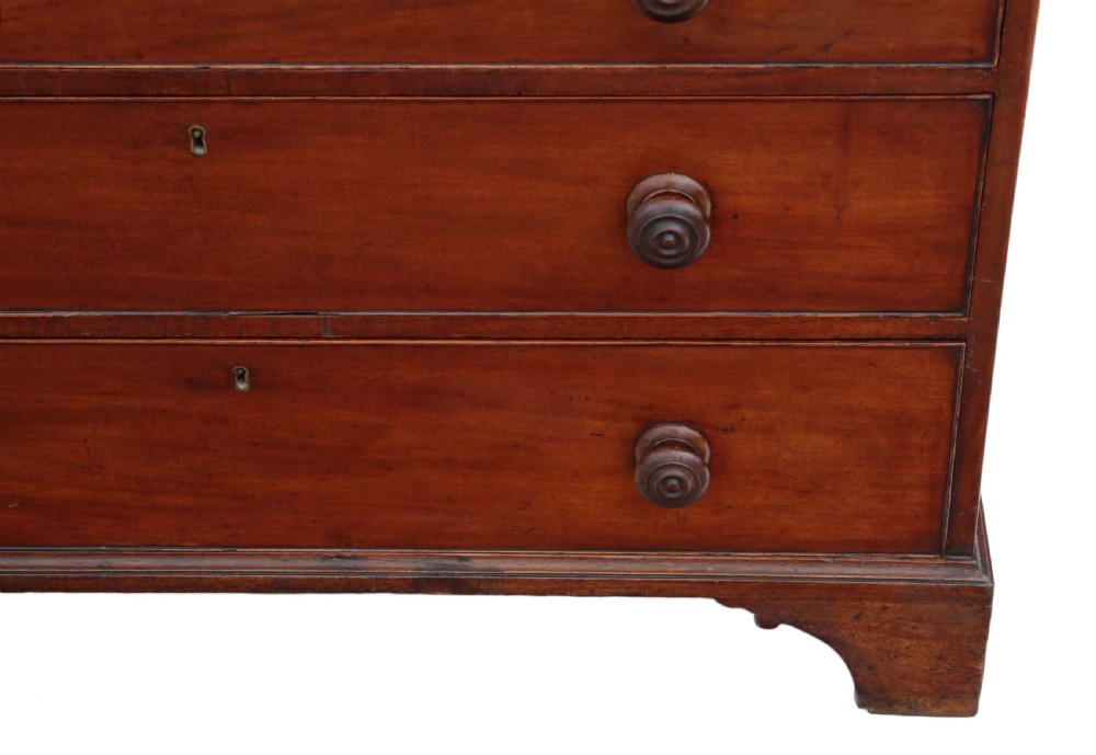 Georgian mahogany secretaire chest of drawers View VIII