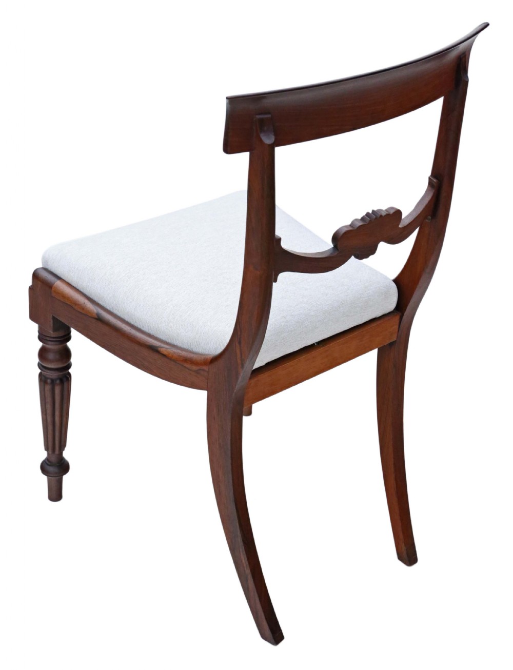 Set of 4 William IV rosewood bar back dining chairs View V