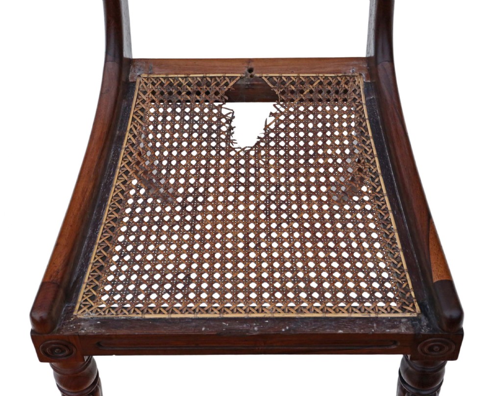 Set of 4 William IV rosewood bar back dining chairs View IX