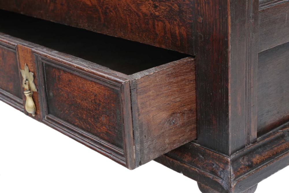 Georgian 18th Century oak coffer or mule chest View VII