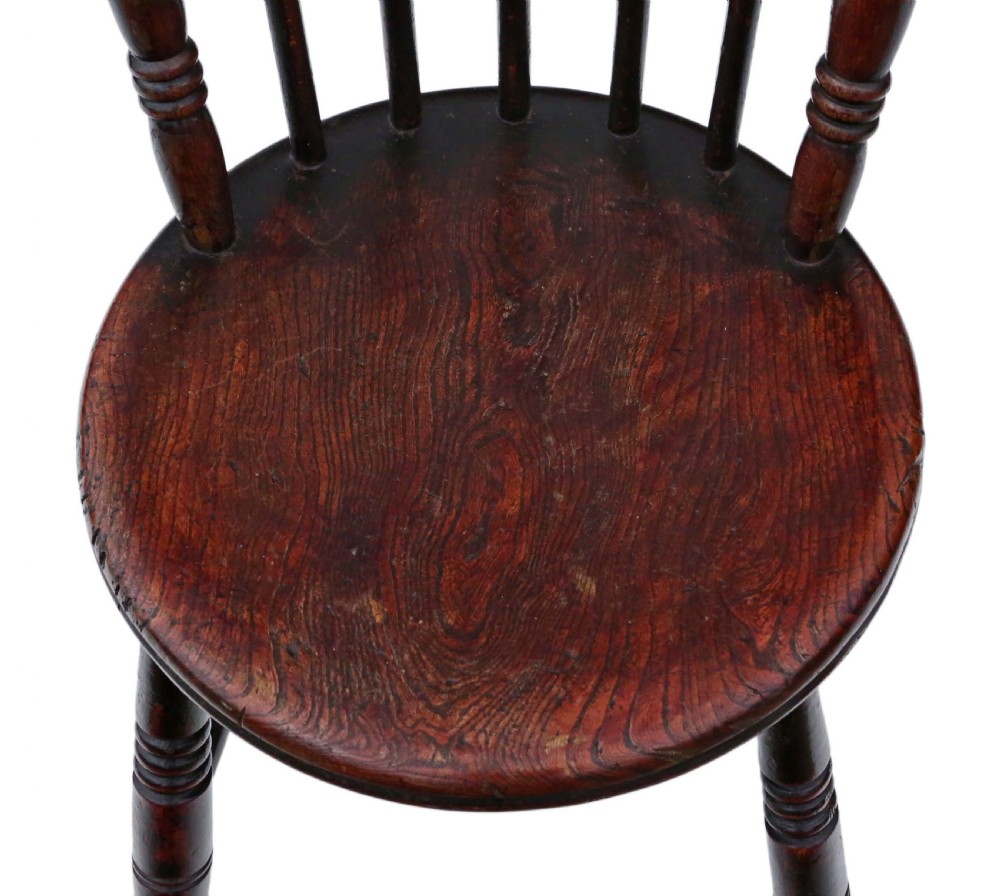 Set of 4 Victorian Penny Windsor dining chairs View VII