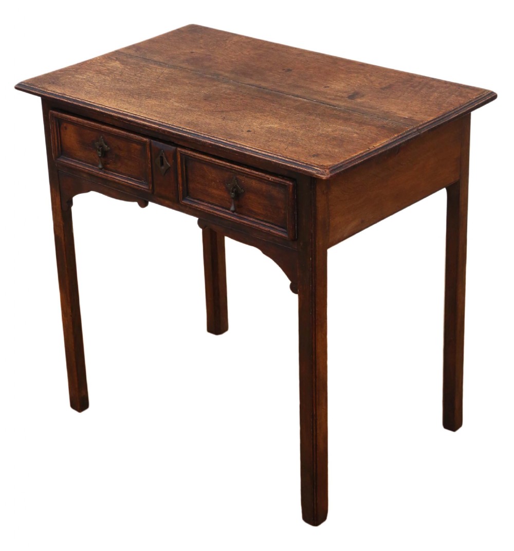 Georgian oak writing desk  View V