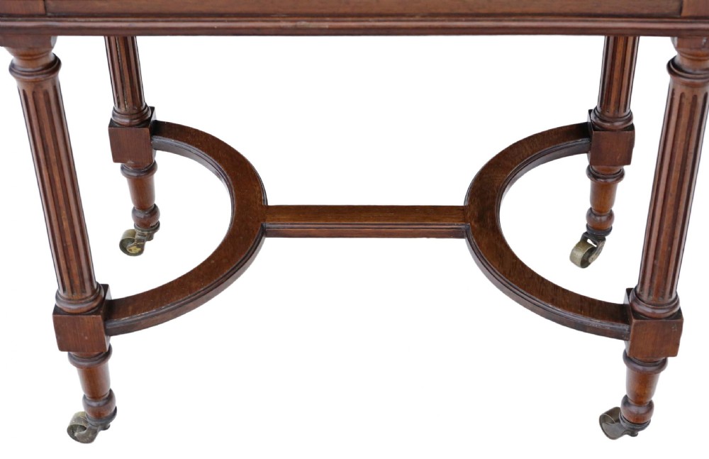 Edwardian inlaid rosewood dressing table View XI
