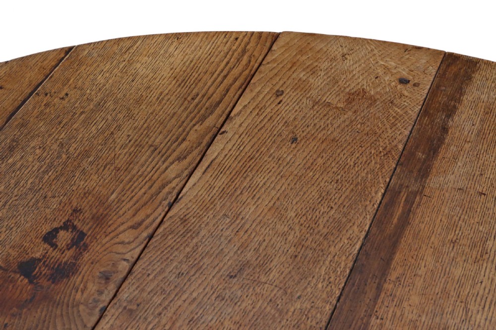 Georgian oak drop leaf gateleg dining table View V