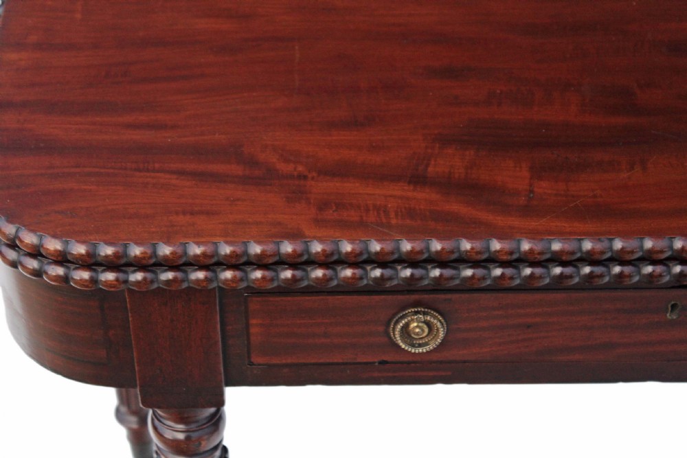Victorian mahogany folding card tea table View VI
