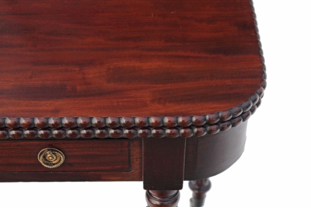 Victorian mahogany folding card tea table View VIII