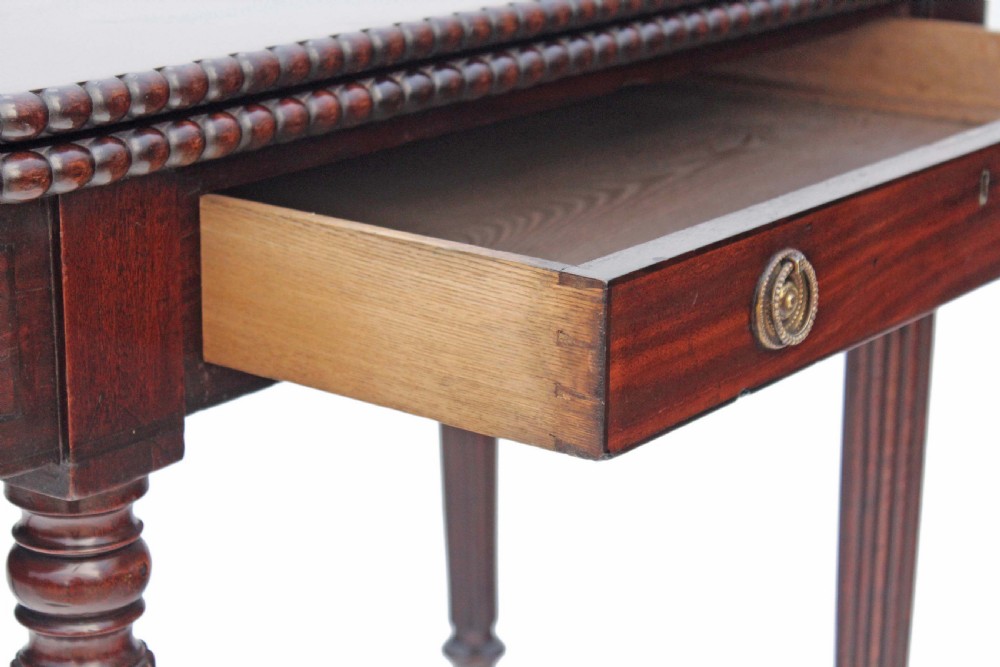 Victorian mahogany folding card tea table View X