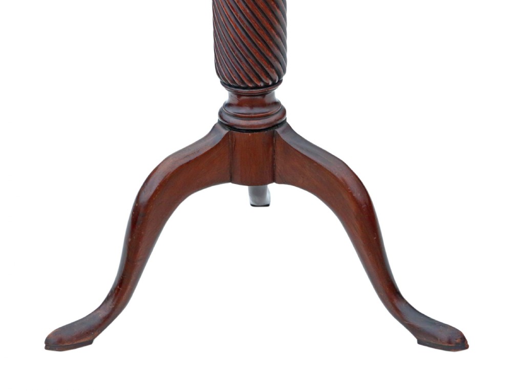 Mahogany torchiere pedestal plant stand View III