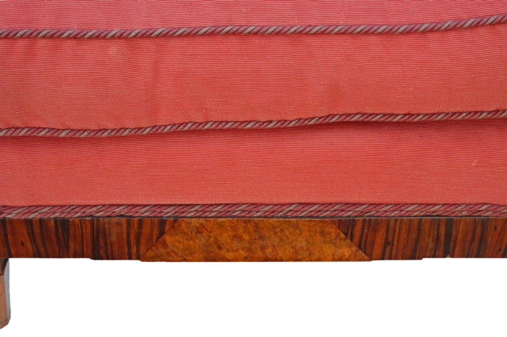 Art Deco burr walnut & Rosewood Bergere armchair View VI