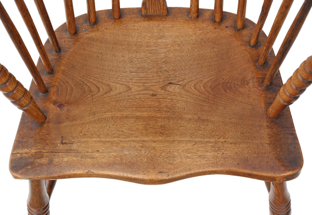 Victorian ash & elm Windsor chair armchair dining View VI