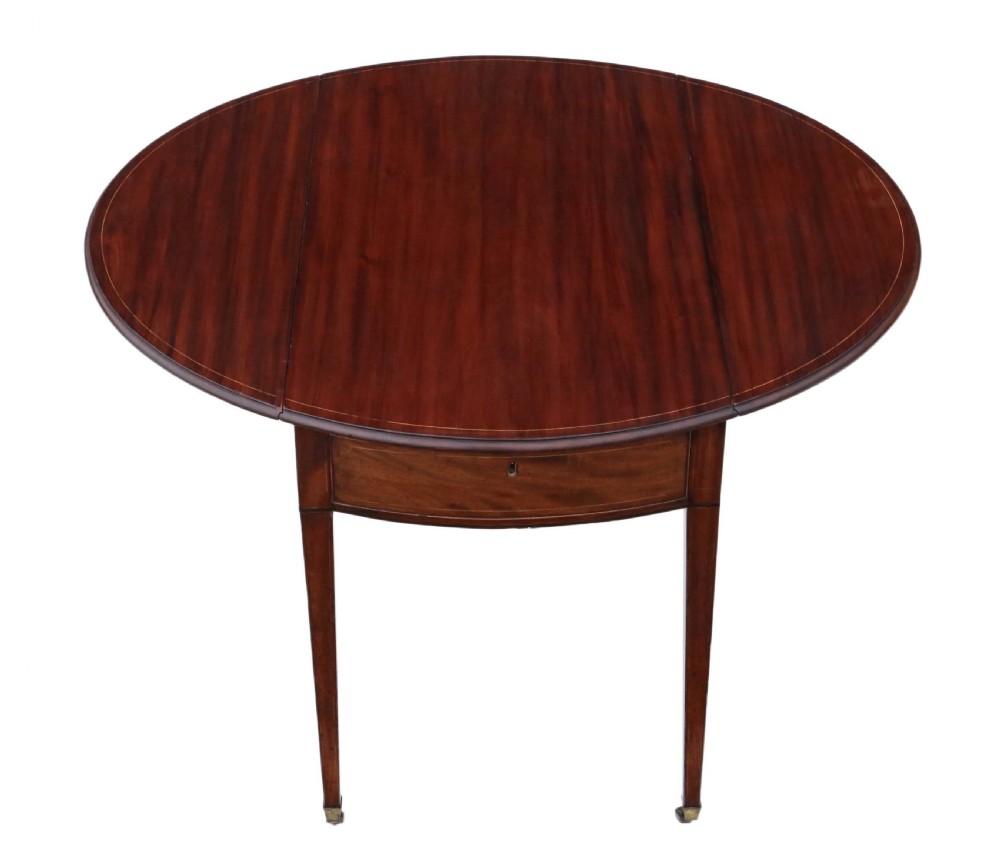 Regency inlaid mahogany Pembroke sofa table View II
