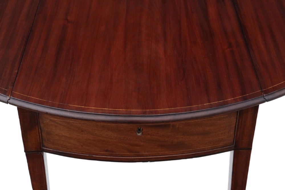 Regency inlaid mahogany Pembroke sofa table View IV