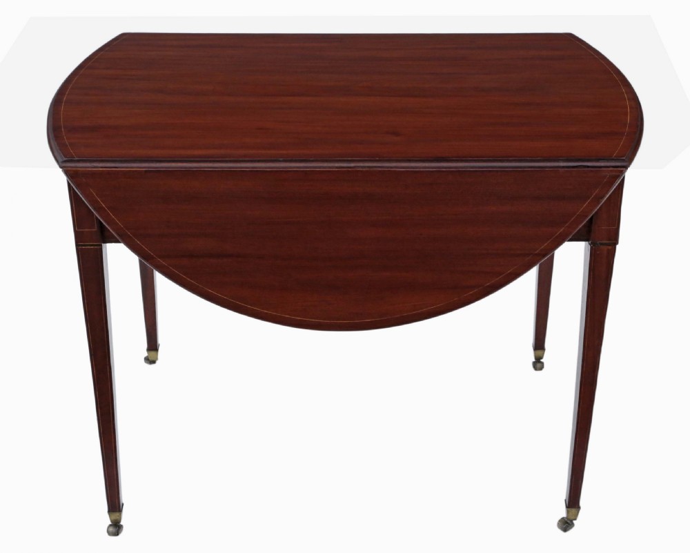 Regency inlaid mahogany Pembroke sofa table View V