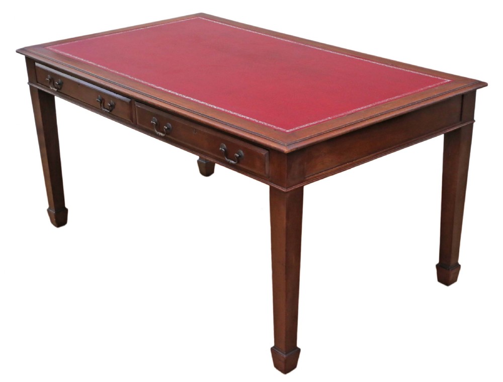 Georgian revival partner's desk C1925 View V