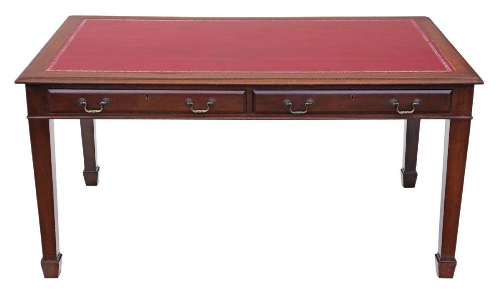 Georgian revival partner's desk C1925 View IX
