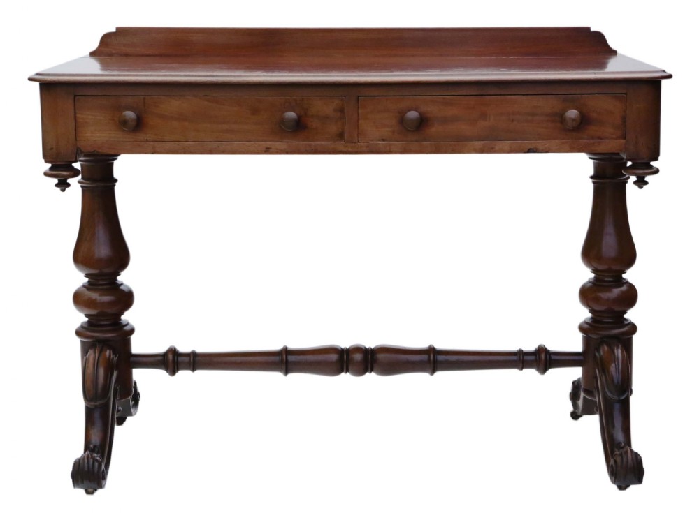 Victorian C1880 mahogany writing desk View II