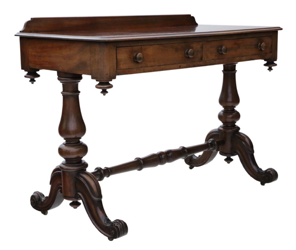 Victorian C1880 mahogany writing desk View VIII