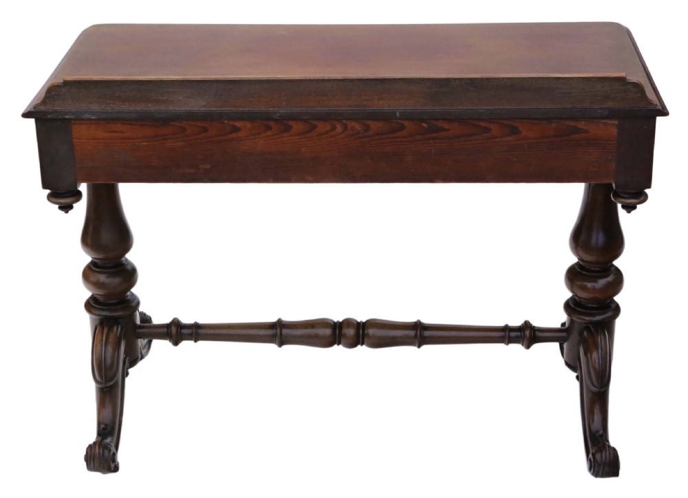 Victorian C1880 mahogany writing desk View IX
