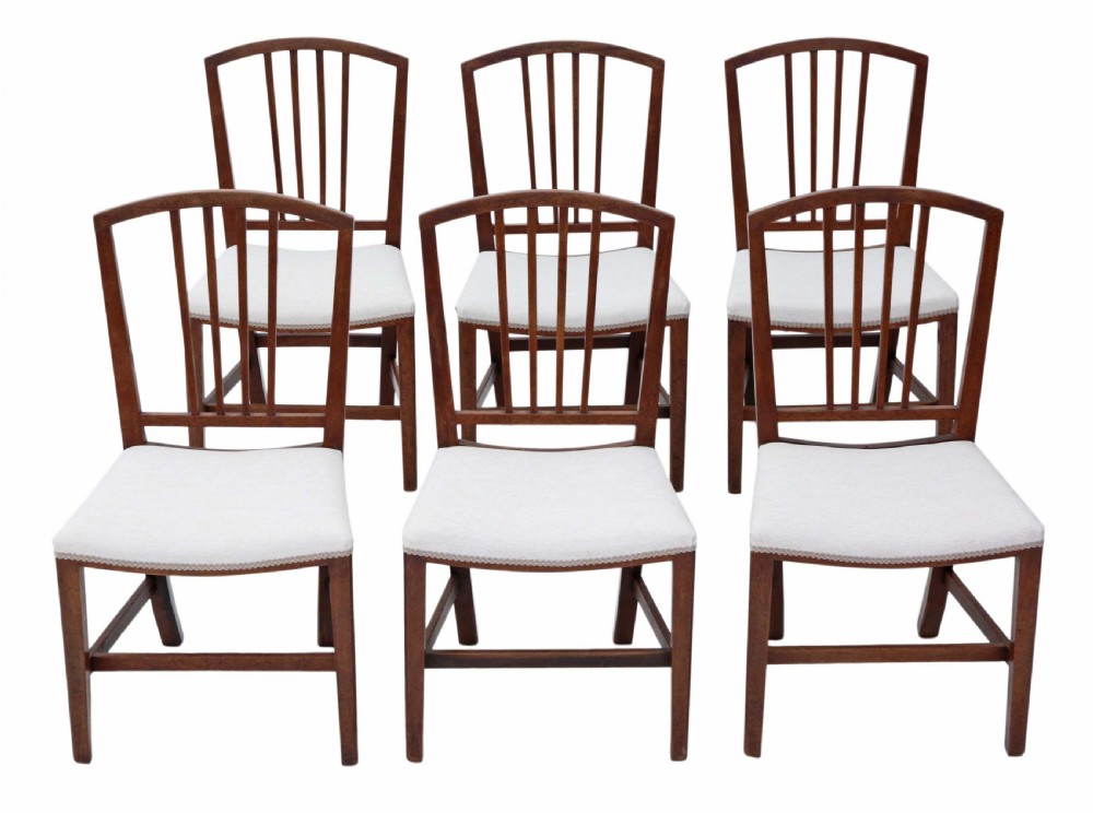 Set of 6 Victorian mahogany dining chairs