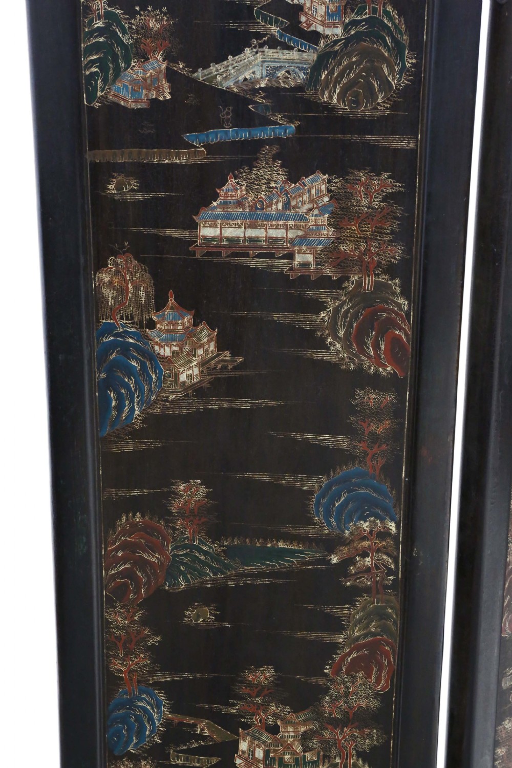 Victorian Chinoiserie dressing screen room divider View II
