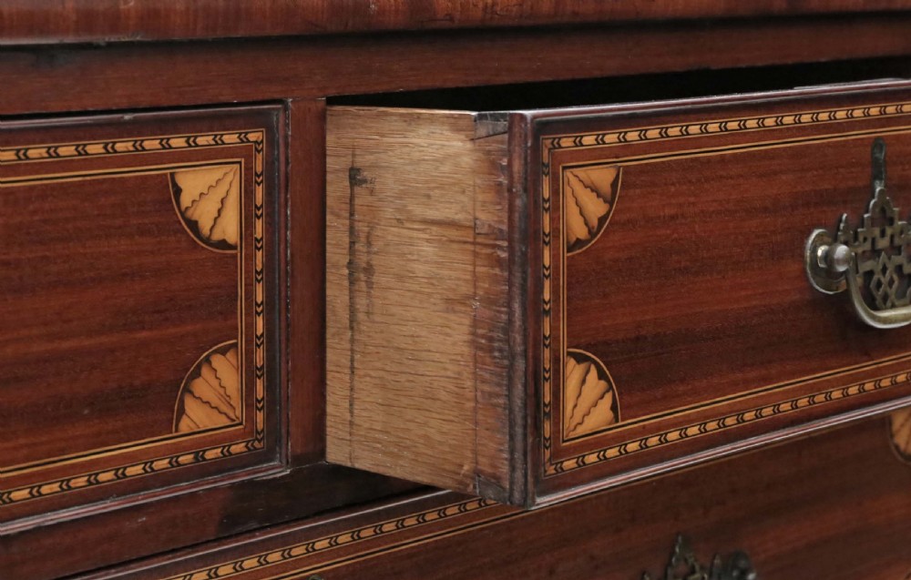Georgian inlaid mahogany chest of drawers View VII