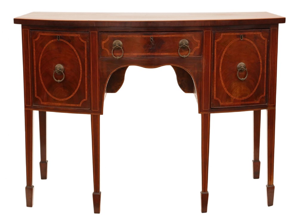 Georgian flame mahogany sideboard View IV