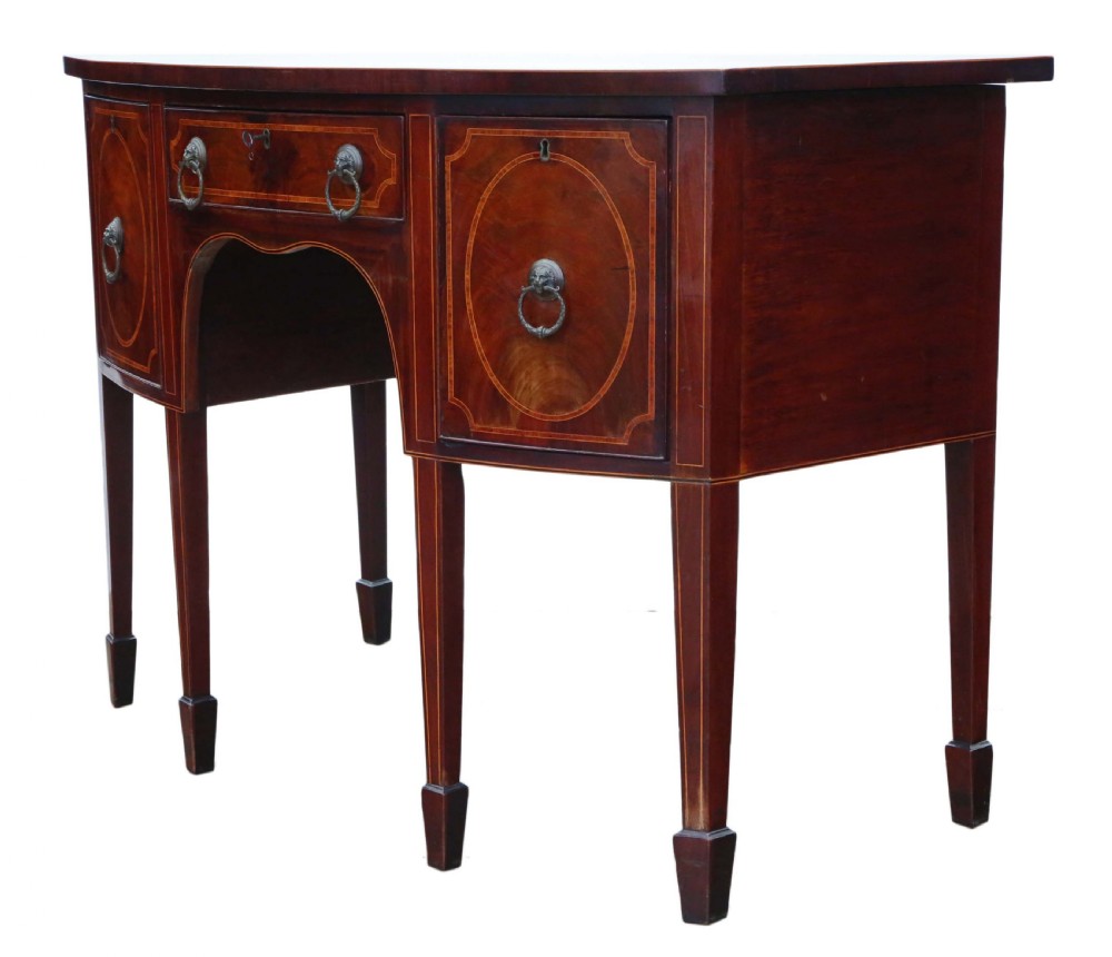 Georgian flame mahogany sideboard View VII