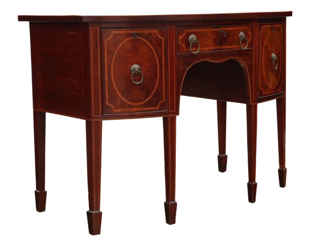 Georgian flame mahogany sideboard View VIII