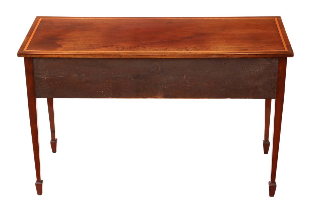 19th Century inlaid mahogany writing desk View VIII