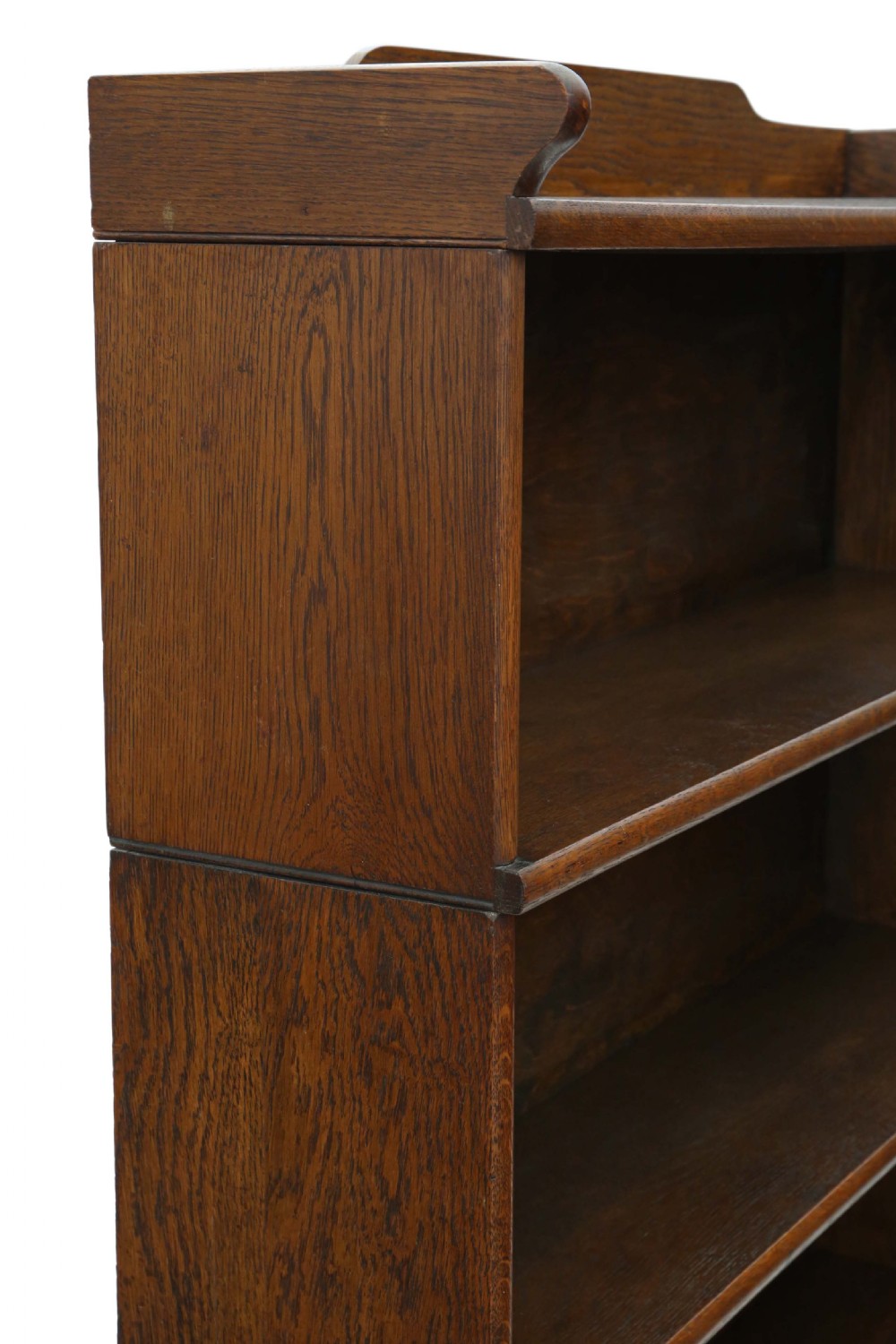Pair of oak Globe Wernicke stacking bookcases View V
