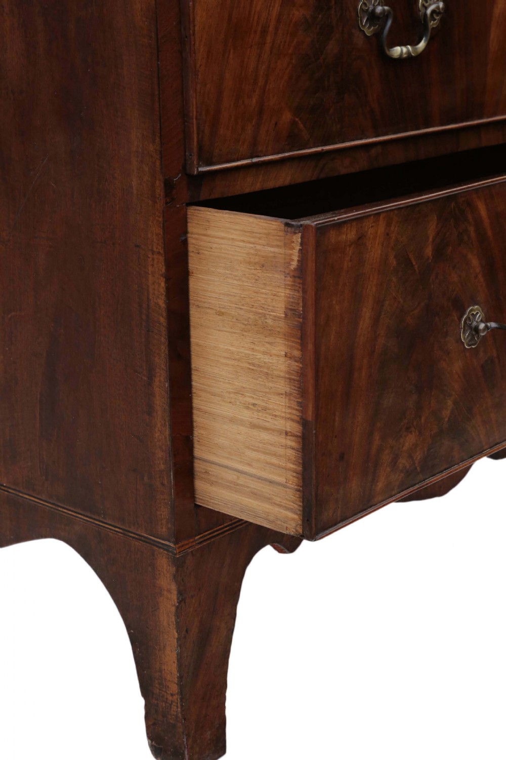 Georgian mahogany linen press wardrobe View XVII