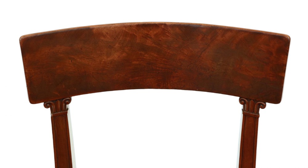Regency mahogany set of 4 dining chairs View VII