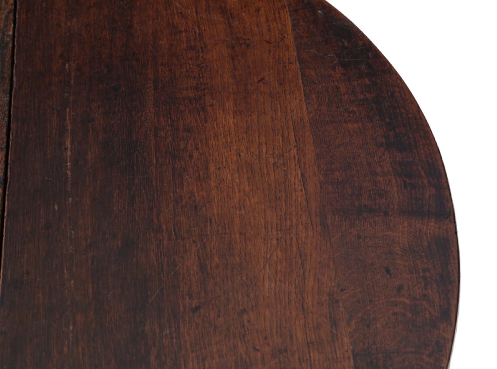 Georgian drop leaf gateleg oak dining table View VI