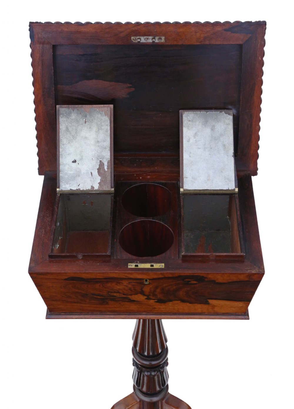 Regency carved rosewood tea ploy View V