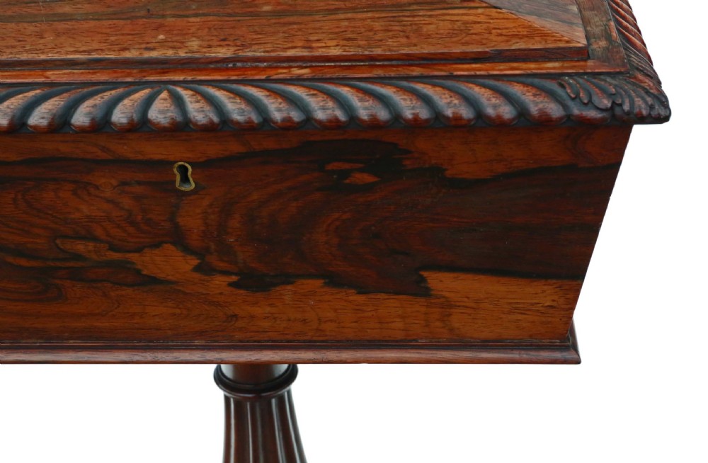 Regency carved rosewood tea ploy View VI