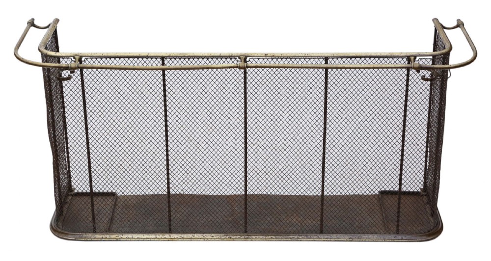 Victorian brass and steel fire screen View II
