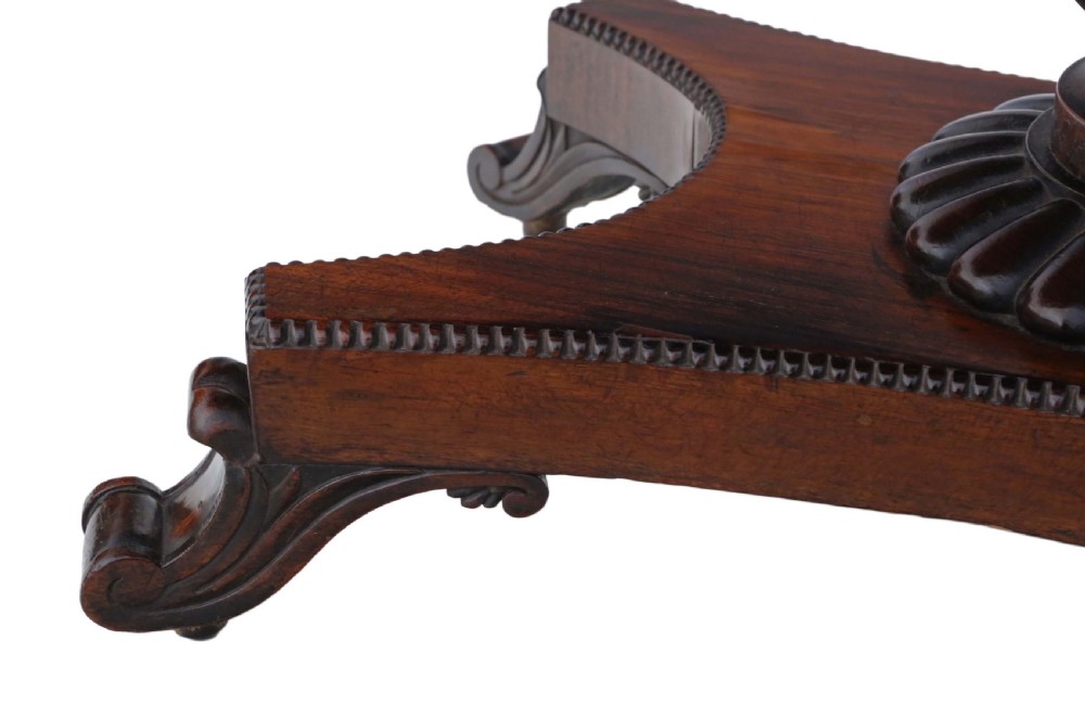 Regency rosewood pedestal sofa table  View VII