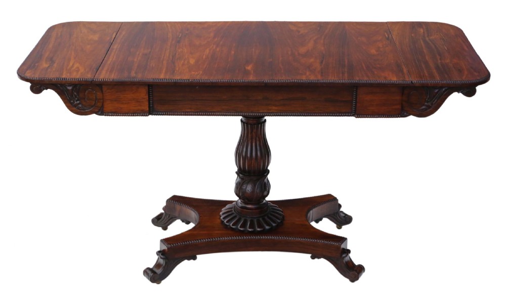 Regency rosewood pedestal sofa table  View VIII