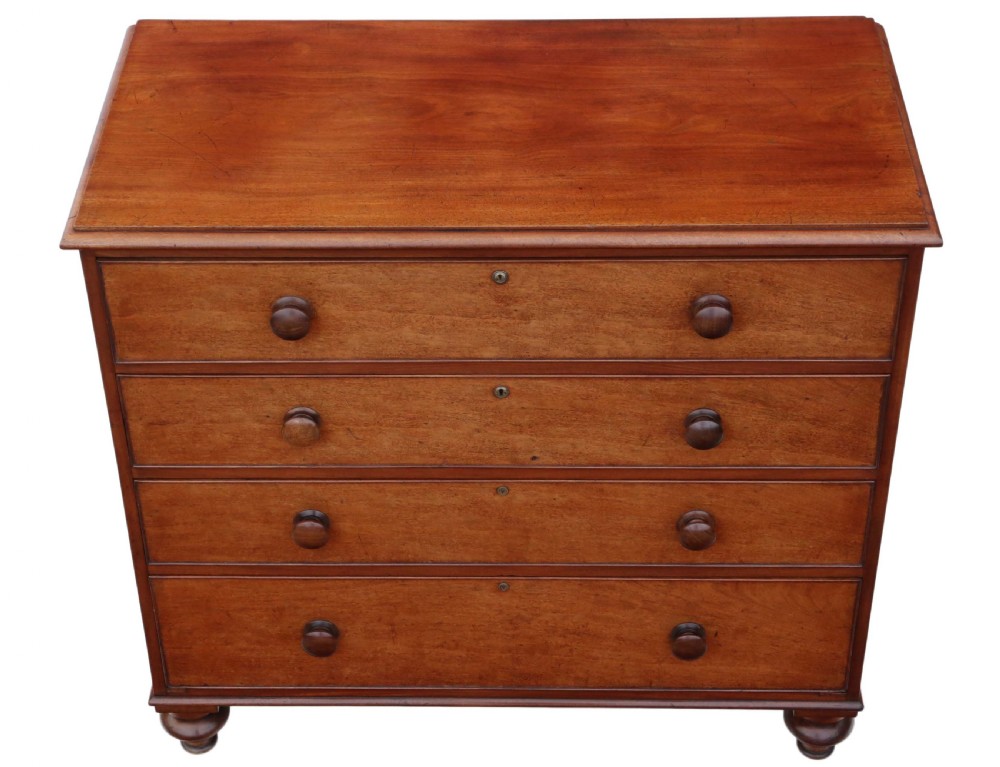 Victorian mahogany chest of drawers View II