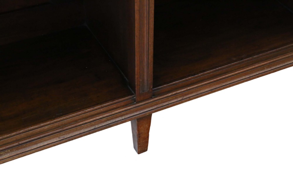 Victorian mahogany open bookcase View VI