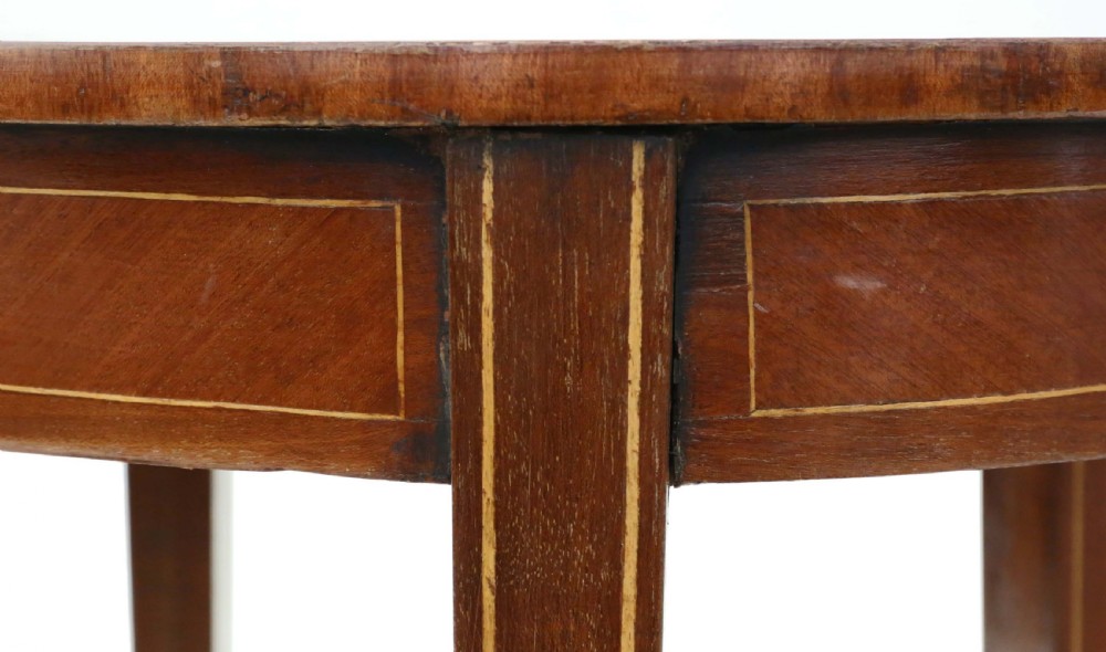 Pair of Edwardian parquetry side tables View VIII