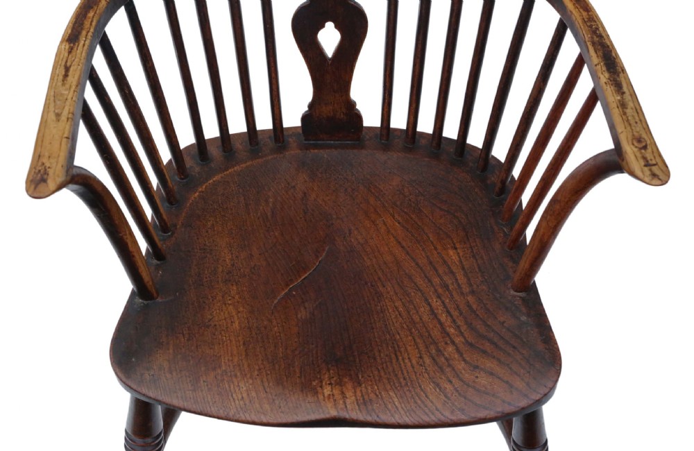 Victorian ash & elm Windsor dining chair View VI