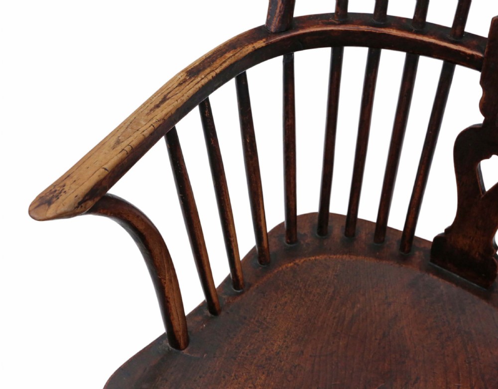 Victorian ash & elm Windsor dining chair View IX