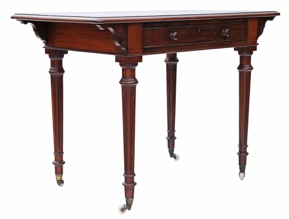 Victorian mahogany desk View VI