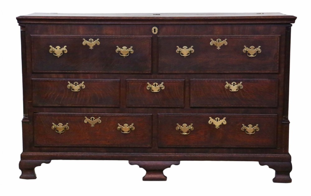 Georgian Lancashire oak coffer View II