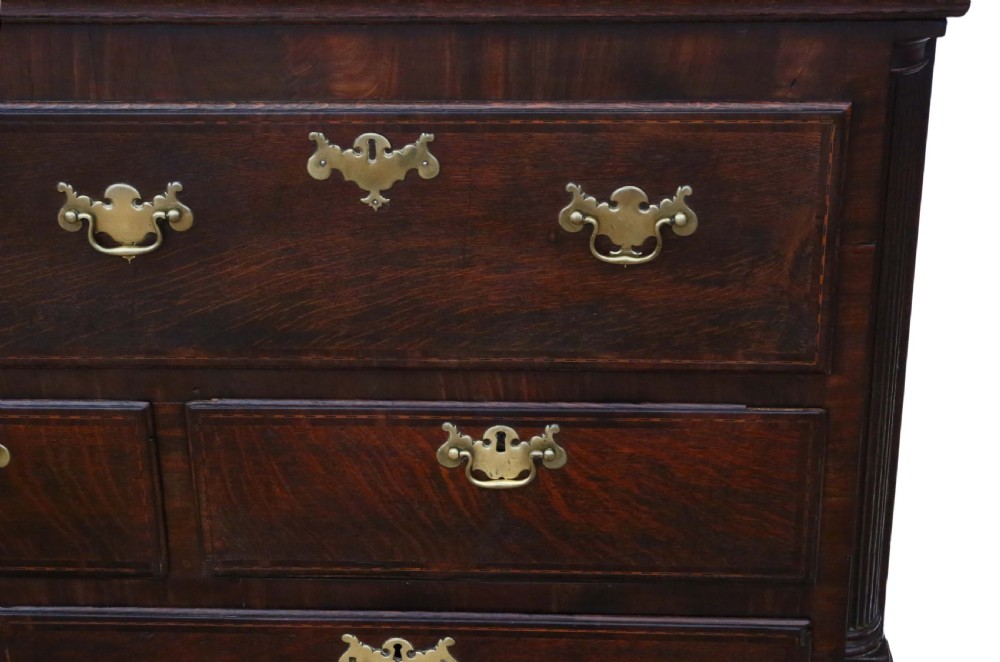 Georgian Lancashire oak coffer View III